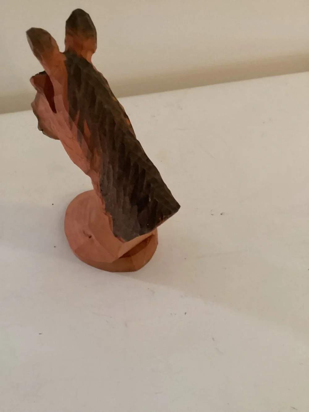 Peepers 7 inch hand carved horse head eyeglasses holder